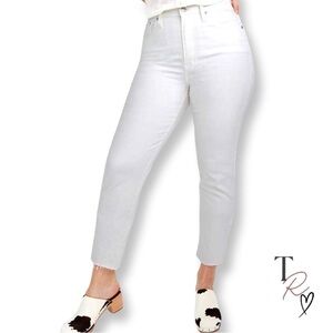 Madewell NWT Perfect Vintage White Denim Crop Jean Size 36 Tall US 22